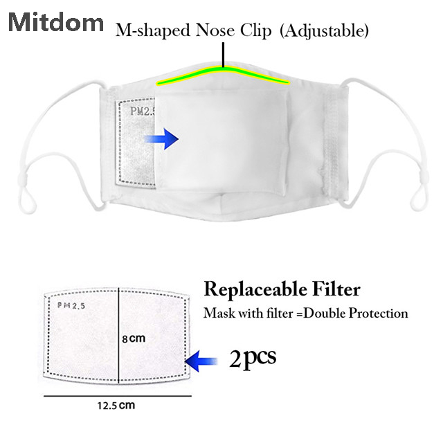 High quality anti virus and dust 3D fashion nose mask with filter