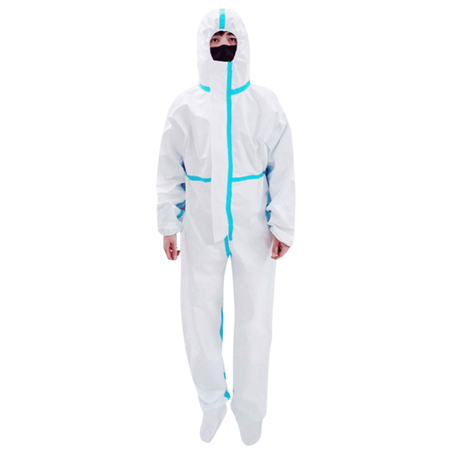 Disposable Protective Body Suits Clothing Hooded Disposable Coverall 